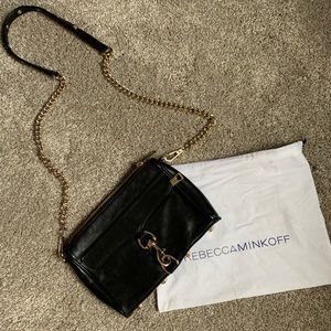 Rebecca Minkoff Black Mini Mac Crossbody